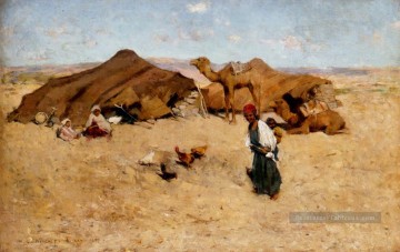  Arabe Tableau - Campement arabe Biskra paysage Willard Leroy Metcalf